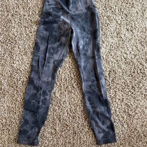 lululemon athletica Gray Tie-Dye Leggings